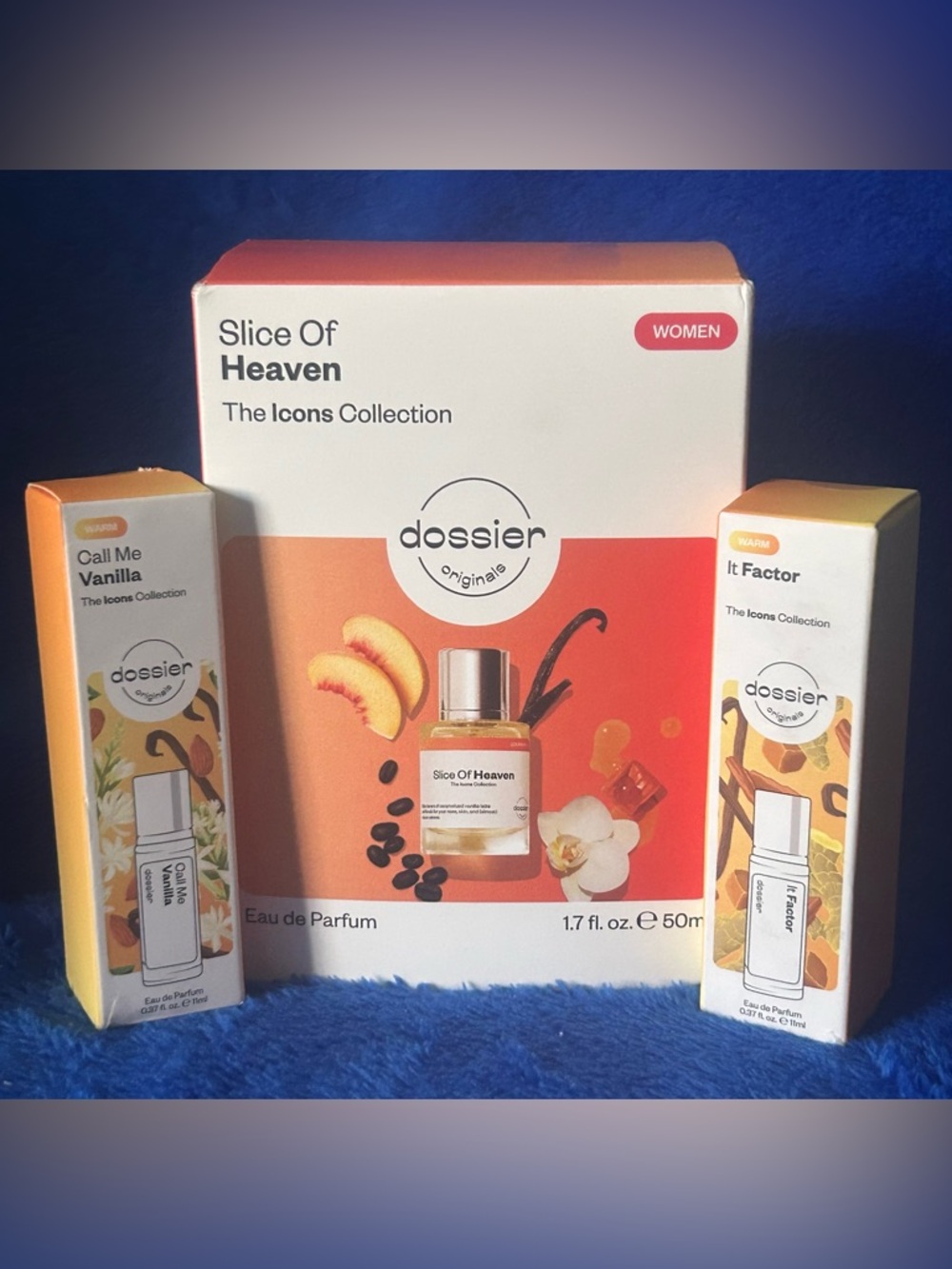 Dossier Slice Of Heaven, It Factor and Call Me Vanilla fragrances!